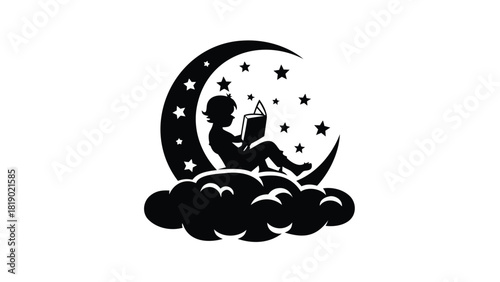 A single whimsical flat vector illustration with a playful and colorful design perfect for adding a touch of fantasy and imagination to your projects