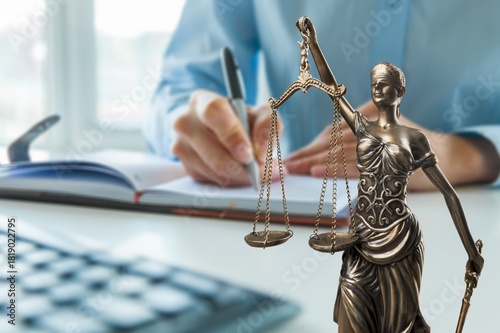 Lawyer's office. Smart lawyer working in modern office