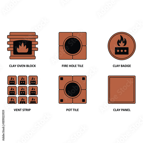 Collection of illustrated game card accessories and items