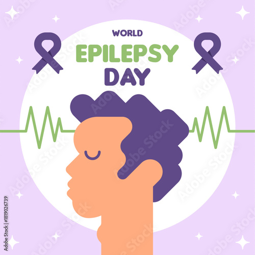 World Epilepsy Day Awareness Illustration