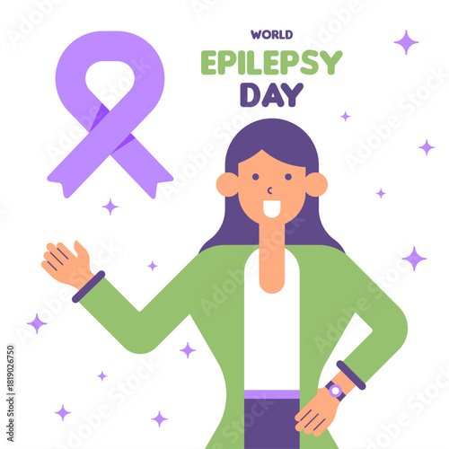 World Epilepsy Day Awareness Illustration