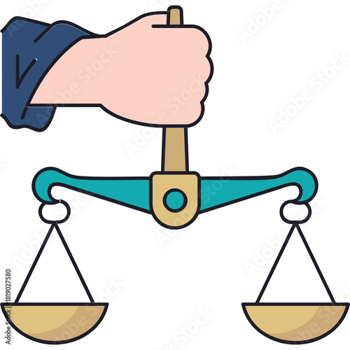 Justice Scale Sticker