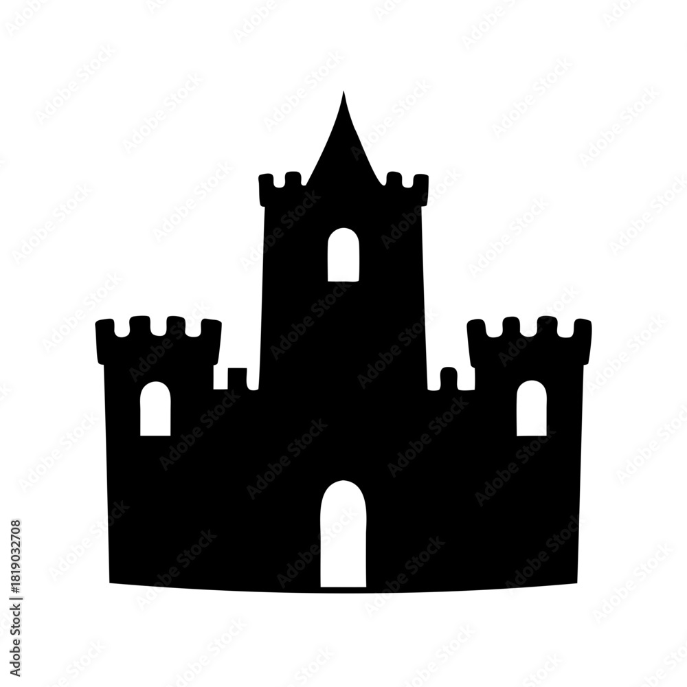 Obraz premium castle vector illustration