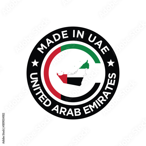 mde in uae label stamp