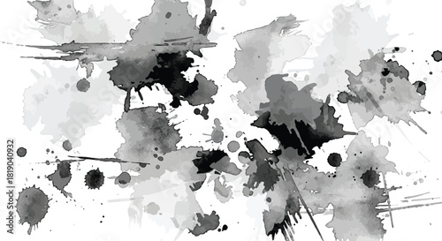 Abstract geometric composition with vibrant color splashes and clean lines suitable for modern design projects and digital art