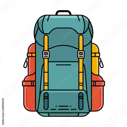 Bag vector illustration of a travel bag, luggage, or baggage object isolated on white for a business trip, journey, or vacation, travel bag vector illustration, bag, travel, baggage, vacations, vector