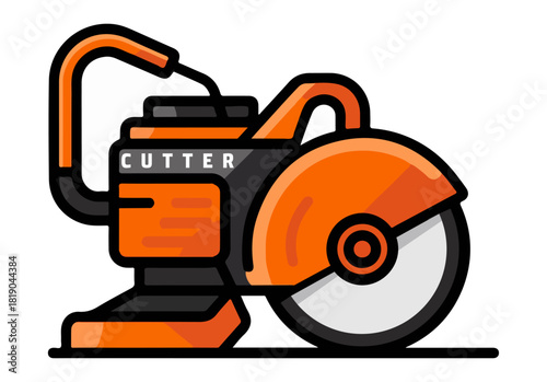 Cutter Machine Vector, vector illustration of a logotype industrial cutter machine isolated on white background, cut, vector, illustration, logotype, industrial, cutter, machine, isolated