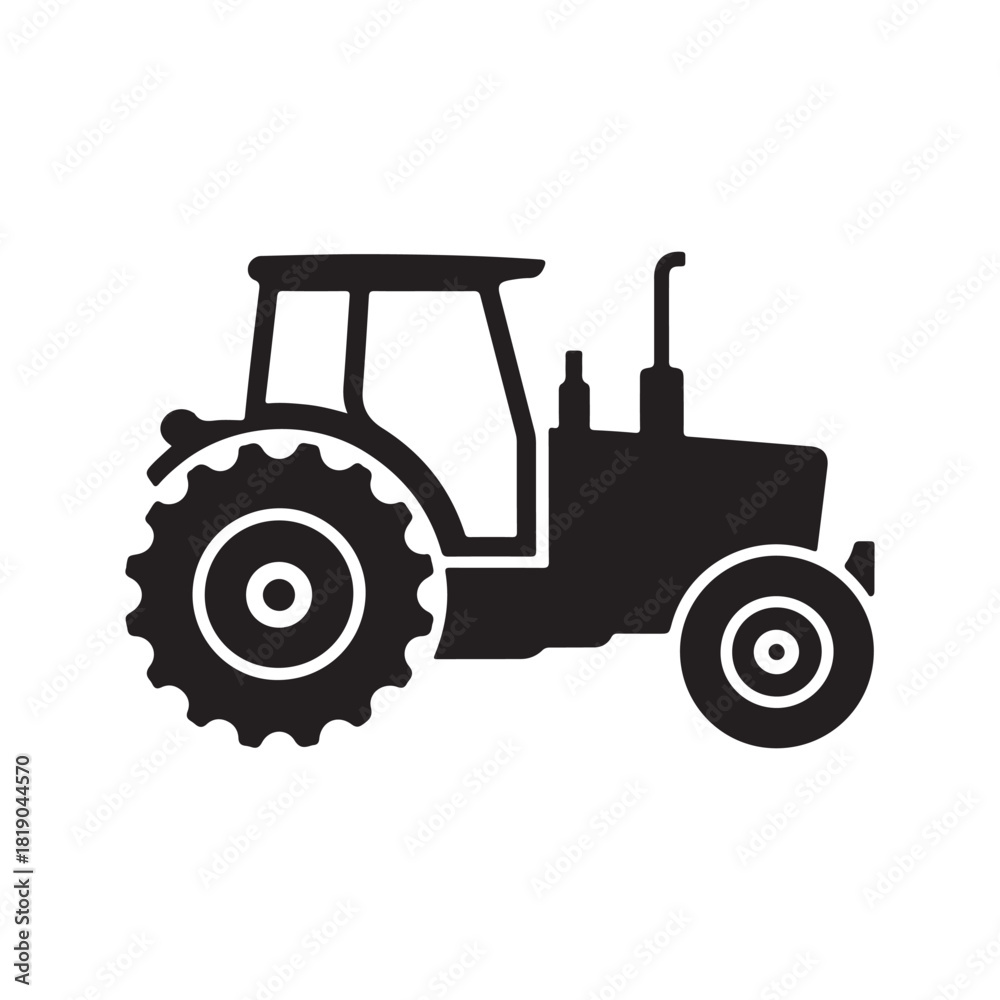 Obraz premium tractor isolated on white. vector eps 10