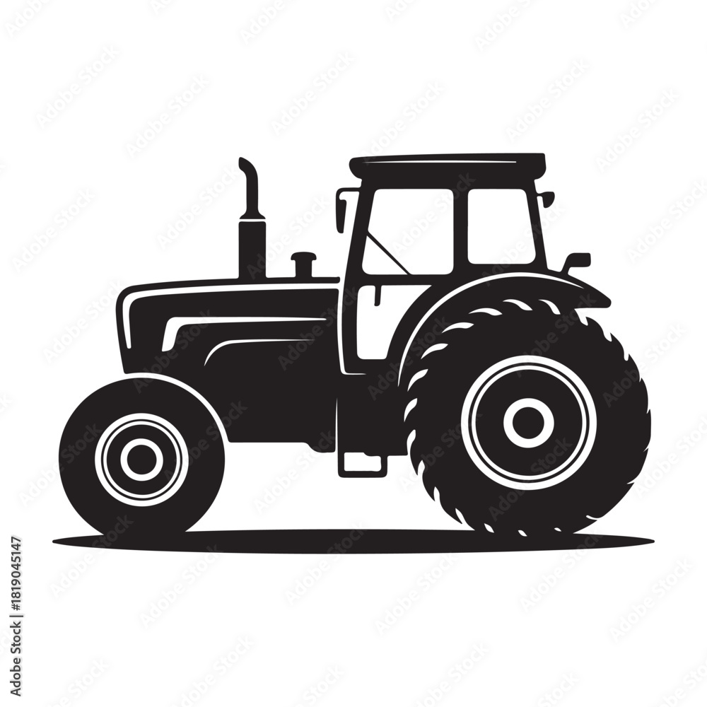 Obraz premium tractor isolated on white. vector eps 10