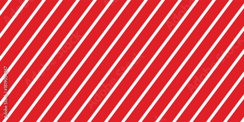 Red stripes on white background. Striped diagonal pattern Vector illustration of Seamless background Christmas or winter theme Background  lines modern