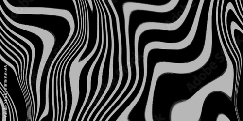 Marble texture, abstract border frame, futuristic design background. aesthetic zebra skin. Optical illusion line pattern. Liquid black and white line abstract background. Monochrome line wave .