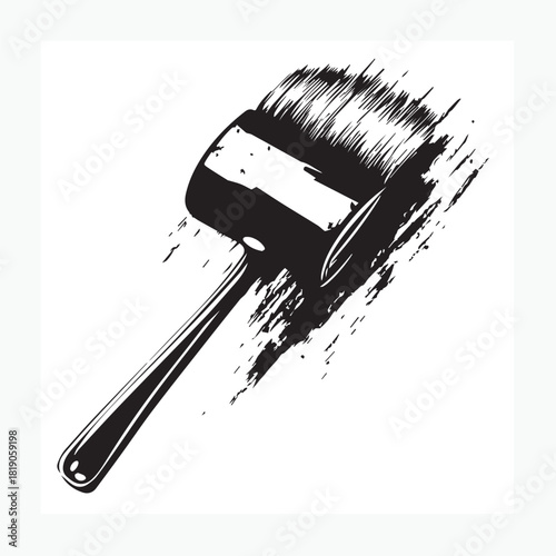paint brush vector illustration