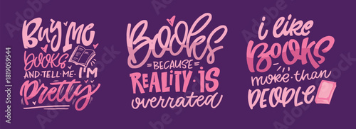 Funny  hand drawn doodle lettering quote about book. Lettering for t-shirt design, mug print, bag print, clothes fashion. 100% hand drawn vector image.