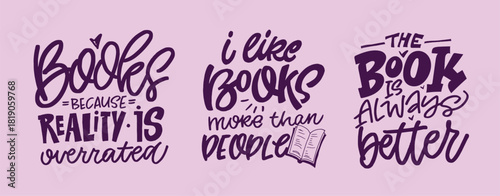 Funny  hand drawn doodle lettering quote about book. Lettering for t-shirt design, mug print, bag print, clothes fashion. 100% hand drawn vector image.