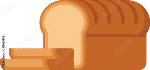 Sliced bread loaf bakery food toast breakfast sandwich homemade baking fresh baked goods