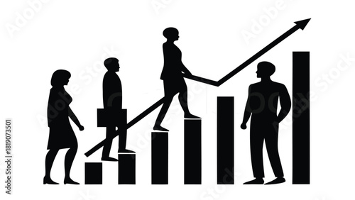 A vibrant and inclusive illustration showcasing a diverse group of people collaborating and interacting representing unity and community in a modern flat design style