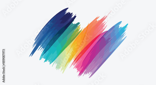 A vibrant diagonal paint stroke showcasing a beautiful spectrum of colors	