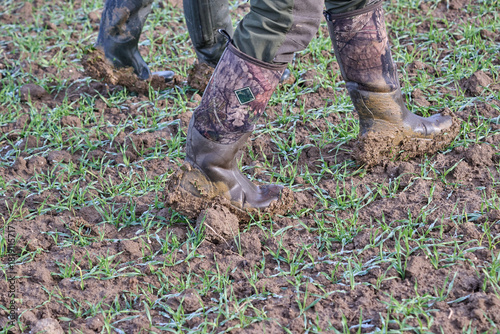 Canvas Print walking in the muck