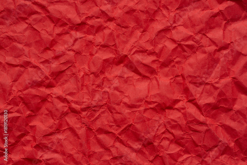 Wallpaper Mural Close-up macro of crumpled red paper,Crumpled paper background made from a blood red sheet of wrapping paper. Torontodigital.ca