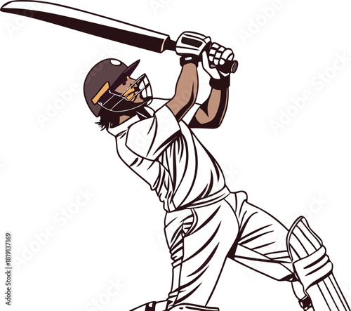 Hand-drawn vector illustration of a man with a guitar and a sword