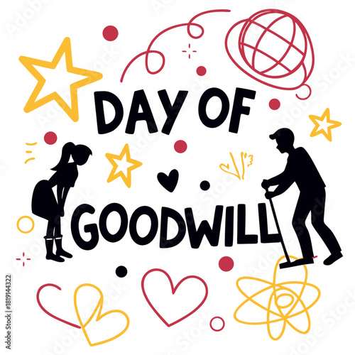 DAY OF GOODWILL vector illustration 