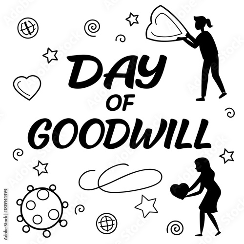 DAY OF GOODWILL vector illustration 