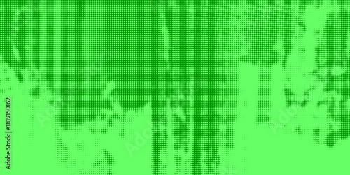 Bright green pop art retro background with halftone in comics style, vector illustration EPS10