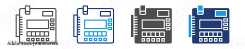 physical computing icon set multie style