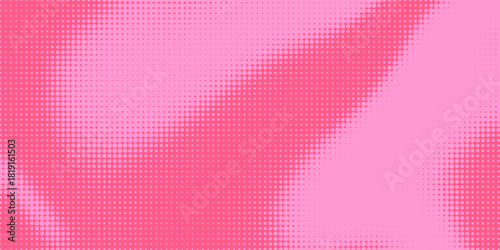 Bright pink magenta pop art background with halftone in retro comic style, vector illustration HD eps10