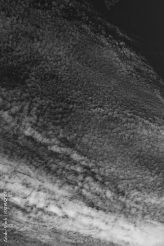 Dramatic abstract black and white clouds 