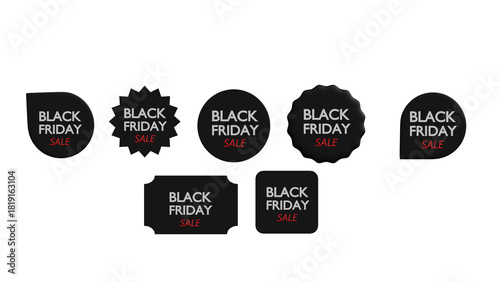 Black Friday Sale Tags Collection – Bold Promotional Labels
