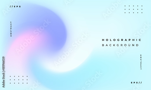 Abstract Vibrant gradient mesh background Holographic vector. Saturated Colors blurred fluid texture for Modern template for posters, ad banners, brochures, flyers, covers, websites.