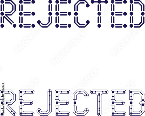Rejected message with dotted line style