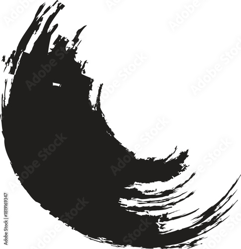 ink brush strokes.  Black hand drawn stripes, rough grunge paint texture. ink brush stroke vector design element for grunge texture background and artistic illustration.