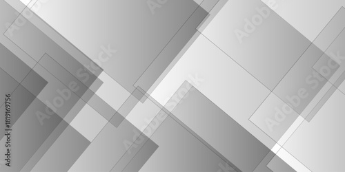 Abstract background white gradient with modern background. Gradient square shape design. Futuristic technology concept. Abstract geometric line square seamless pattern.