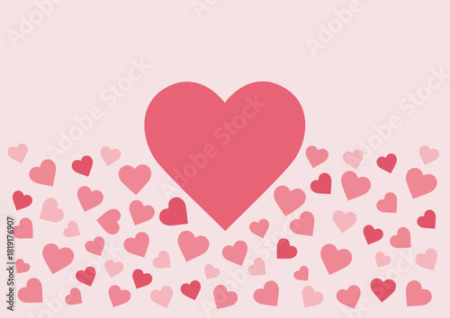 heart design creative on pink background illustration vector