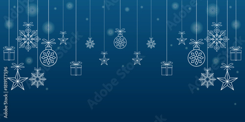 blue christmas background vector eps