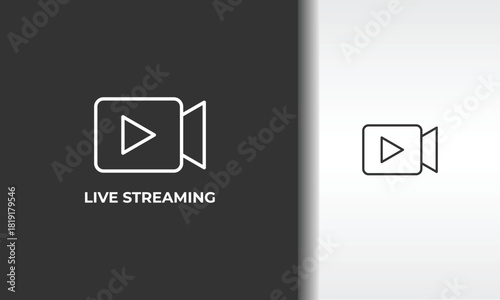 Live Streaming Vector, Icon Or Logo Sign Isolated Symbol Illustration