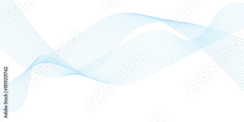  Smooth wave abstract vector background with shadow. background image with dynamic curves. Abstract blue futuristic blend waves lines technology background and sound wave lines on white background.