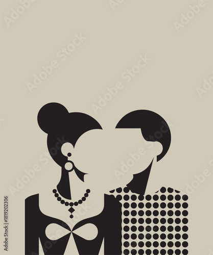 silhouette of a couple