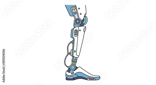 Advanced Prosthetic Leg Design for Enhanced Mobility and Performance.