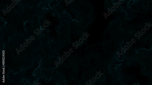 Abstract Ultra-Dark Deep Teal Smoke Texture with Black Background with Cyan Plasma Veins for Sci-Fi, Futuristic & Cinematic Design