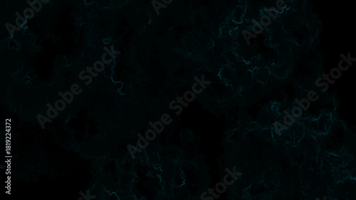 Abstract Ultra-Dark Deep Teal Smoke Texture with Black Background with Cyan Plasma Veins for Sci-Fi, Futuristic & Cinematic Design