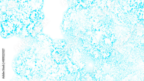 Abstract Bright Aqua Blue Grunge Texture With High-Key Cyan Watercolor Background with Frosty Ice & Chalk Effects for Clean Summer & Wintry Design