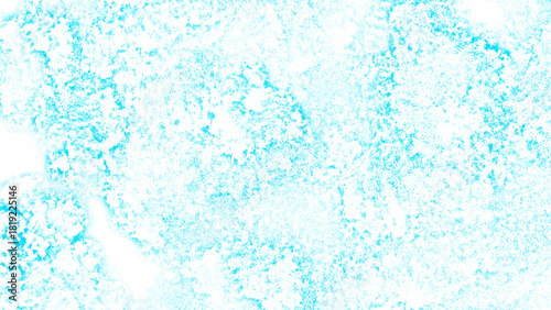 Abstract Bright Aqua Blue Grunge Texture With High-Key Cyan Watercolor Background with Frosty Ice & Chalk Effects for Clean Summer & Wintry Design