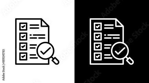 Compliance  White Icon Set Design