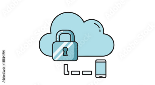 Cloud Security - Protecting Mobile Data with Encryption and Secure Connections.
