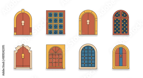 Collection of Ornate Doors - Architectural Variety and Design.