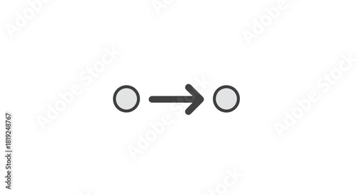 Simple Diagram Showing a One-Way Connection Between Two Entities.
