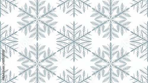 Snowflake seamless pattern